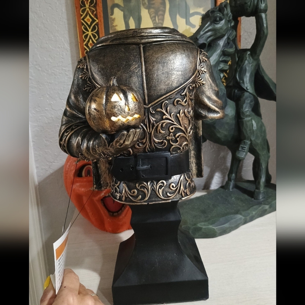 Decorative Bronze Headless Horseman Bust